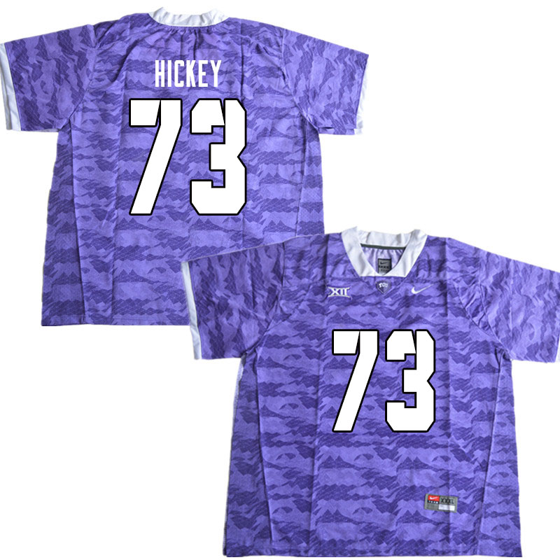 Men #73 Blake Hickey TCU Horned Frogs College Football Jerseys Sale-Limited Purple